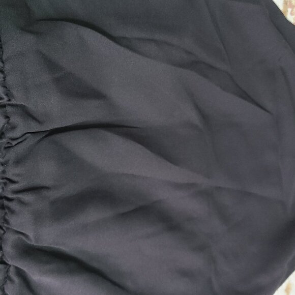 Basic Black Halter Top Open Back Dressy mid Dress Deep Black  Sz 18 - Picture 4 of 5